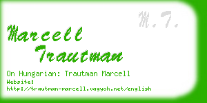 marcell trautman business card